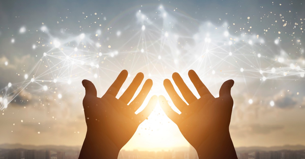 hands up to praise the power of a sound mind