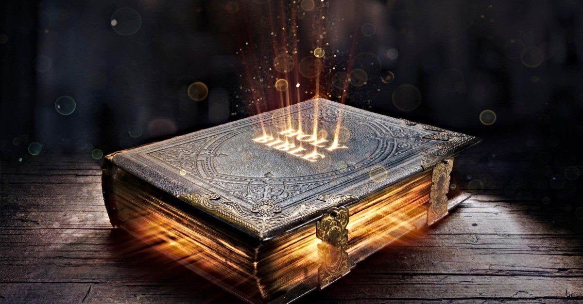 Bible glowing