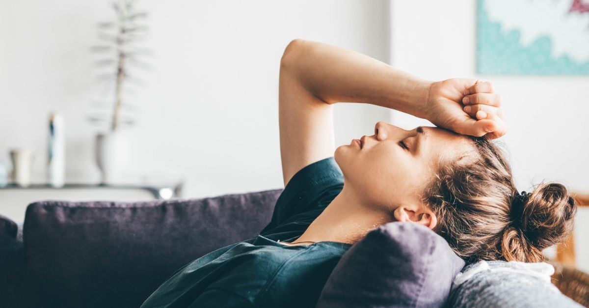 Woman with hand on her head; the sneaky pitfalls of pride.